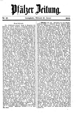 Pfälzer Zeitung Mittwoch 31. Januar 1855