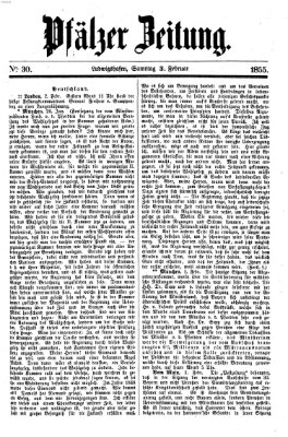 Pfälzer Zeitung Samstag 3. Februar 1855