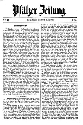 Pfälzer Zeitung Mittwoch 7. Februar 1855