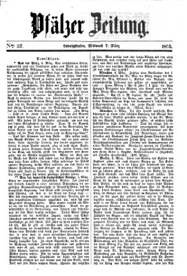 Pfälzer Zeitung Mittwoch 7. März 1855