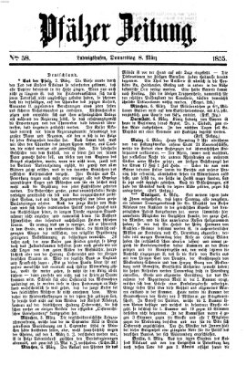 Pfälzer Zeitung Donnerstag 8. März 1855