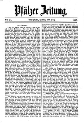 Pfälzer Zeitung Dienstag 20. März 1855