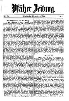 Pfälzer Zeitung Mittwoch 28. März 1855