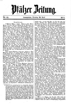 Pfälzer Zeitung Dienstag 10. April 1855