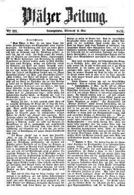 Pfälzer Zeitung Mittwoch 9. Mai 1855