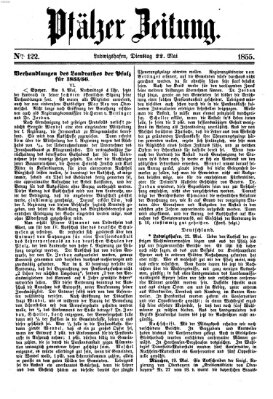 Pfälzer Zeitung Dienstag 22. Mai 1855