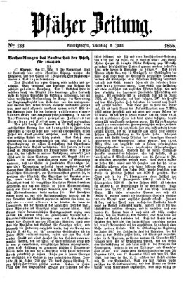 Pfälzer Zeitung Dienstag 5. Juni 1855