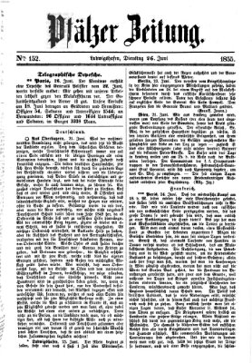 Pfälzer Zeitung Dienstag 26. Juni 1855