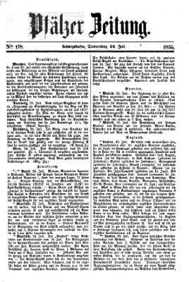 Pfälzer Zeitung Thursday 26. July 1855