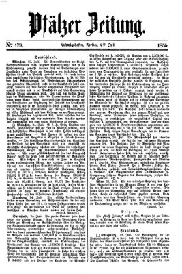 Pfälzer Zeitung Freitag 27. Juli 1855