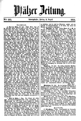 Pfälzer Zeitung Freitag 3. August 1855