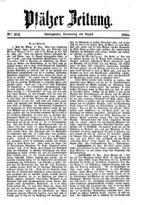 Pfälzer Zeitung Donnerstag 23. August 1855