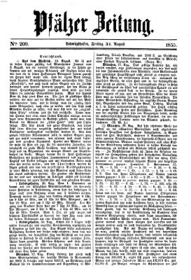 Pfälzer Zeitung Freitag 31. August 1855