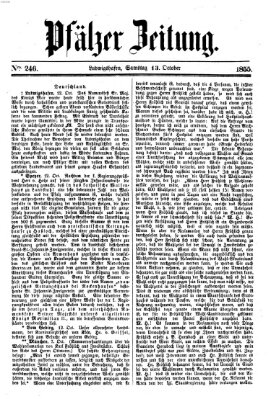 Pfälzer Zeitung Samstag 13. Oktober 1855