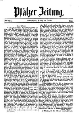 Pfälzer Zeitung Freitag 26. Oktober 1855