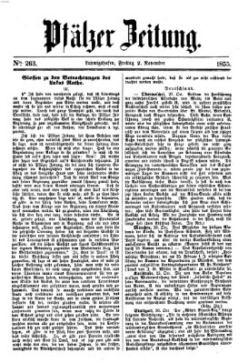 Pfälzer Zeitung Freitag 2. November 1855