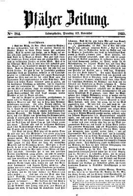 Pfälzer Zeitung Dienstag 27. November 1855