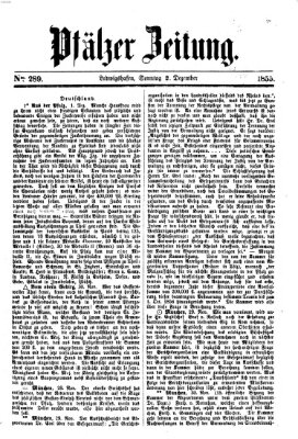 Pfälzer Zeitung Sonntag 2. Dezember 1855