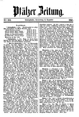 Pfälzer Zeitung Donnerstag 6. Dezember 1855