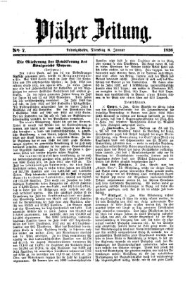 Pfälzer Zeitung Dienstag 8. Januar 1856