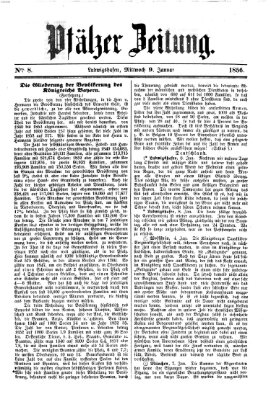 Pfälzer Zeitung Mittwoch 9. Januar 1856