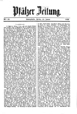 Pfälzer Zeitung Freitag 11. Januar 1856