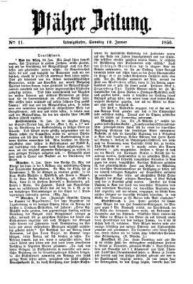 Pfälzer Zeitung Samstag 12. Januar 1856