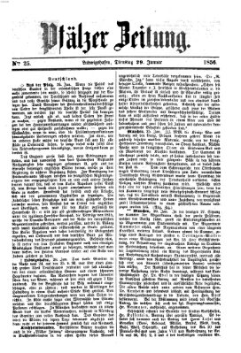 Pfälzer Zeitung Dienstag 29. Januar 1856