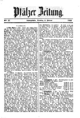 Pfälzer Zeitung Dienstag 5. Februar 1856