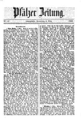 Pfälzer Zeitung Donnerstag 6. März 1856