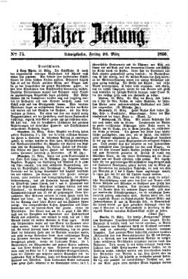 Pfälzer Zeitung Freitag 28. März 1856