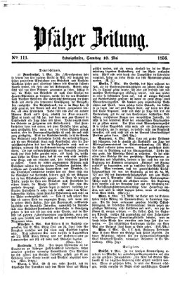 Pfälzer Zeitung Samstag 10. Mai 1856