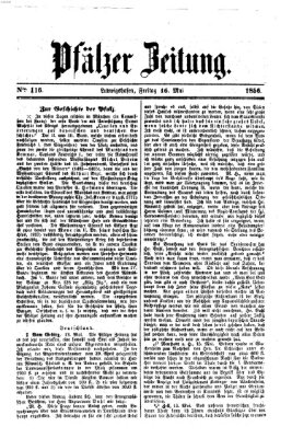 Pfälzer Zeitung Freitag 16. Mai 1856