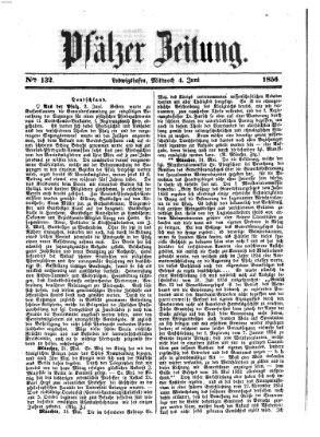 Pfälzer Zeitung Mittwoch 4. Juni 1856