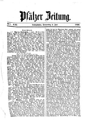 Pfälzer Zeitung Donnerstag 5. Juni 1856