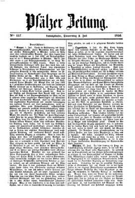 Pfälzer Zeitung Donnerstag 3. Juli 1856