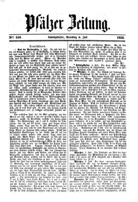 Pfälzer Zeitung Samstag 5. Juli 1856