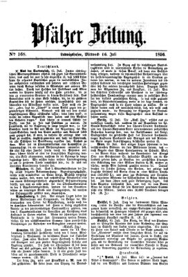 Pfälzer Zeitung Mittwoch 16. Juli 1856