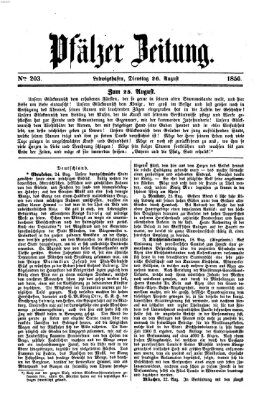 Pfälzer Zeitung Dienstag 26. August 1856