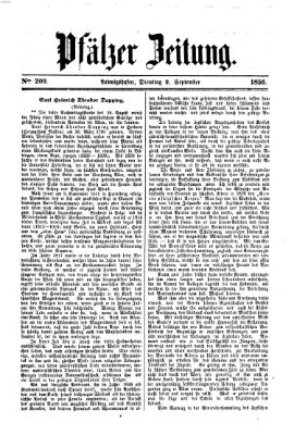 Pfälzer Zeitung Dienstag 2. September 1856