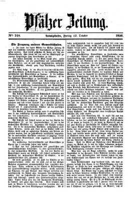 Pfälzer Zeitung Freitag 17. Oktober 1856