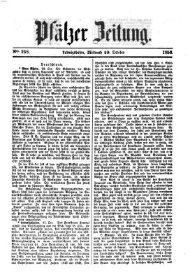 Pfälzer Zeitung Mittwoch 29. Oktober 1856