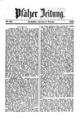 Pfälzer Zeitung Samstag 8. November 1856