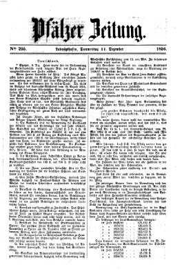 Pfälzer Zeitung Donnerstag 11. Dezember 1856