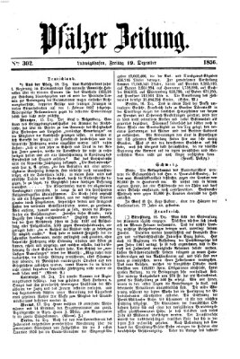Pfälzer Zeitung Freitag 19. Dezember 1856