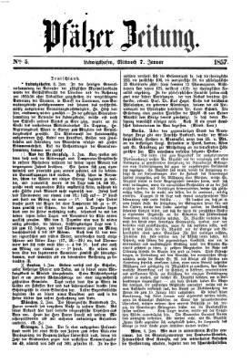 Pfälzer Zeitung Mittwoch 7. Januar 1857