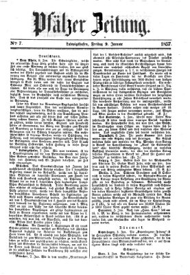 Pfälzer Zeitung Freitag 9. Januar 1857