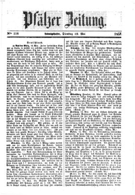 Pfälzer Zeitung Dienstag 19. Mai 1857