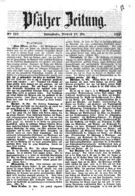 Pfälzer Zeitung Mittwoch 27. Mai 1857