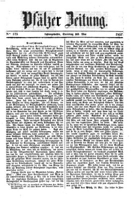 Pfälzer Zeitung Samstag 30. Mai 1857